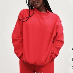 Parke Valentine’s Day Embossed Mockneck
